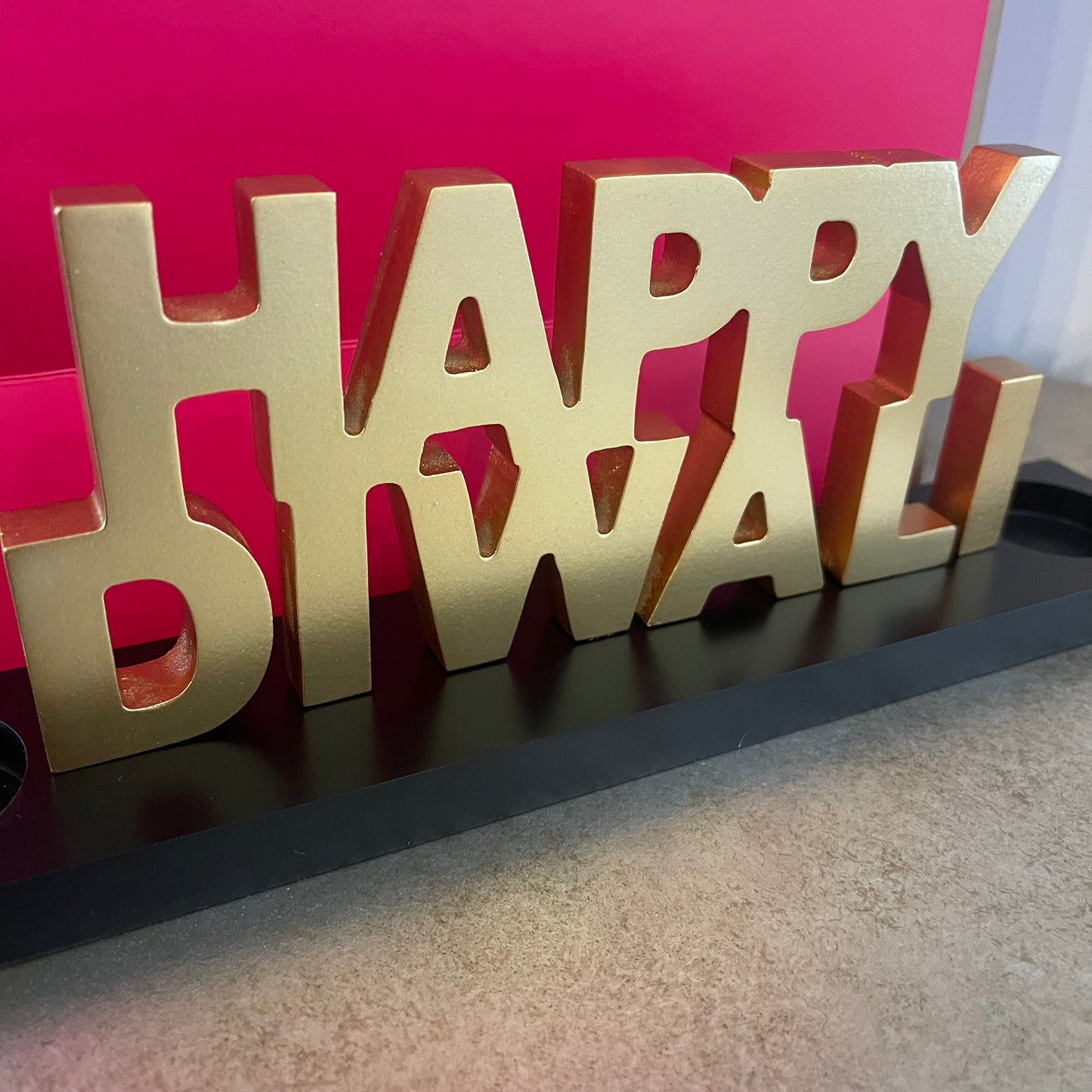 Happy Diwali Tealight Holder