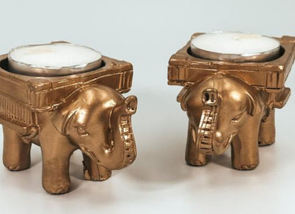 Elephant Tealight Holders (set of 2)